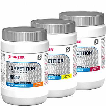SPONSER Competition Hypotonic Sportdrink | 3 x 400 g Dose
