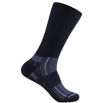 WRIGHTSOCK Stride SILVER Crew | Black | Mitteldick