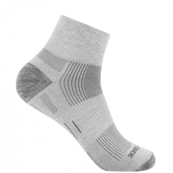 WRIGHTSOCK Eco Explore Quarter | Light Grey | Mitteldick