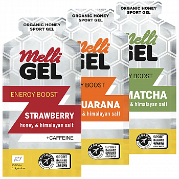 MELLI Organic Honey Sport Gel Testpaket | BIO DE-KO-006 | MHD 10.2024