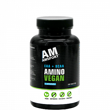 AM SPORT Amino Vegan Aminosuren l EAA + BCAA + L-Arginin