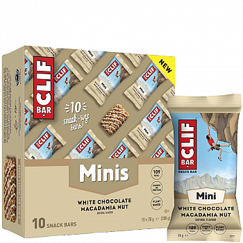 CLIF Energy Bar Minis | 10 Riegel | White Choc Macadamia | MHD 17.05.24