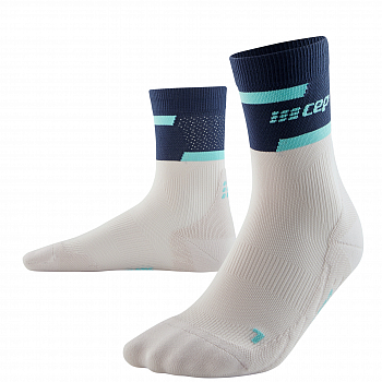 CEP The Run 4.0 Mid Cut Compression Socks Damen | Blue Off White