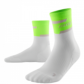 CEP The Run 4.0 Mid Cut Compression Socks Herren | Green White
