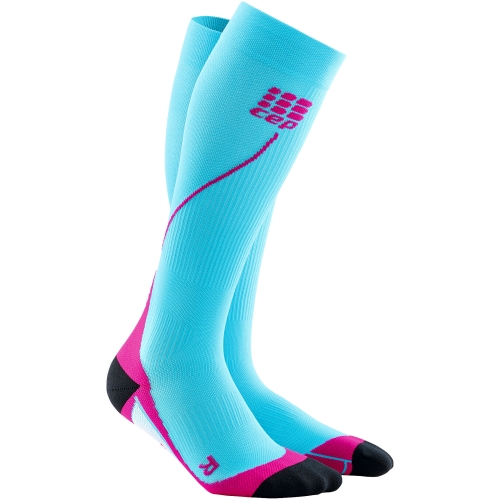CEP Run 2.0 Compression Socks Damen | Hawaii Blue Pink