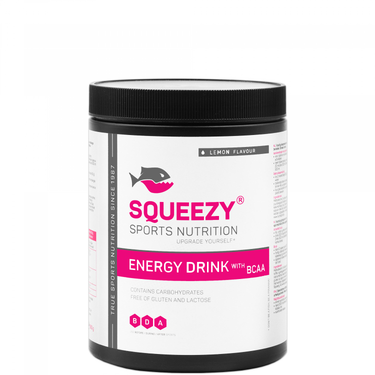Squeezy Energy Drink Sportgetränk mit Aminosäuren, 650 g Dose