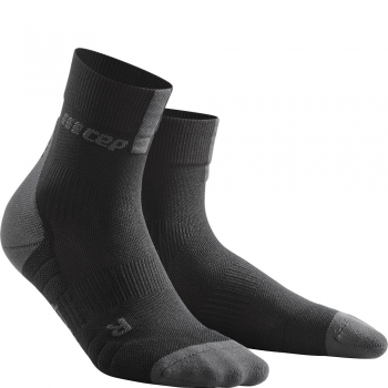 CEP Run 3.0 Short Cut Compression Socks Herren | Black Dark Grey