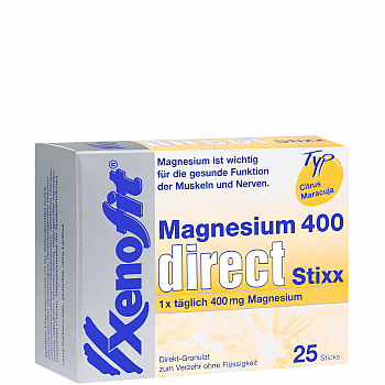 XENOFIT Magnesium Direct Stixx | 25 x 2,5 g Sticks | Citrus-Maracuja