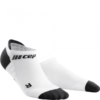 CEP Run 3.0 No Show Compression Socks Damen | White Dark Grey