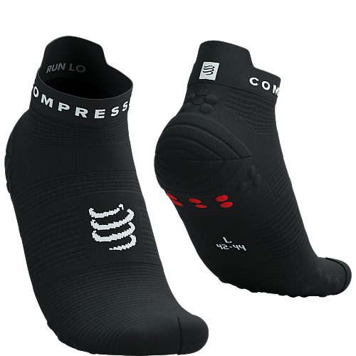 COMPRESSPORT Pro Racing Socks V4 Run Low | Black