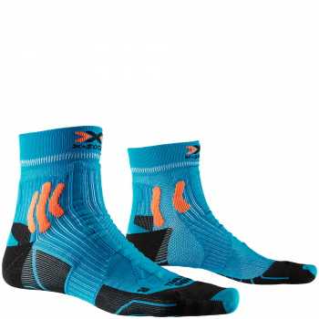 X-SOCKS Trail Run Energy 4.0 Socken | Teal Blue Sunset Orange