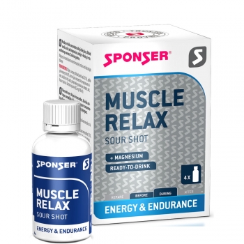 SPONSER Energy Muscle Relax Shot | Box mit 4 Flaschen