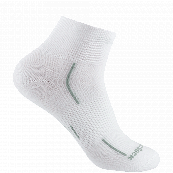 WRIGHTSOCK Stride Quarter | White | Mitteldick