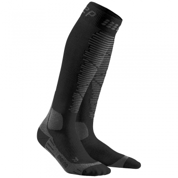 CEP Ski Merino Compression Socks Herren | Black Anthracite
