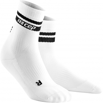 CEP Run 3.0 Mid Cut Compression Socks Damen | 80's White Black