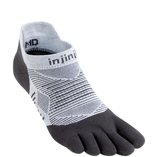 Injinji Run Lightweight No Show Zehensocken | Grey | D�nn