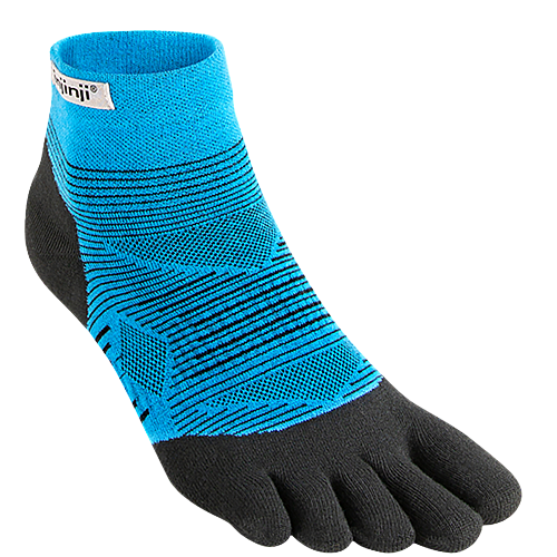 Injinji Run Lightweight Mini Crew Zehensocken | Malibu Blue | D�nn