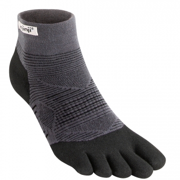 Injinji Run Lightweight Mini Crew Zehensocken | Black | Dnn