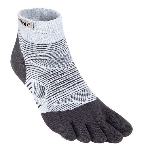 Injinji Run Lightweight Mini Crew Zehensocken | Grey | D�nn