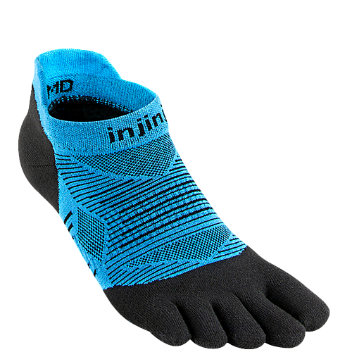Injinji Run Lightweight No Show Zehensocken | Malibu Blue | D�nn
