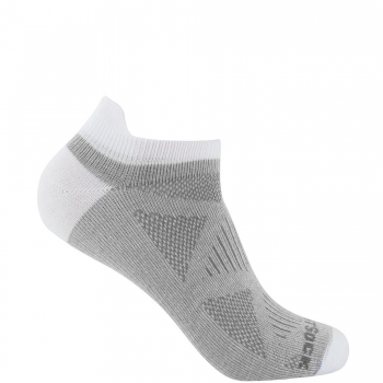 WRIGHTSOCK Coolmesh II Women Low Tab | Lightgrey-White | Dnn