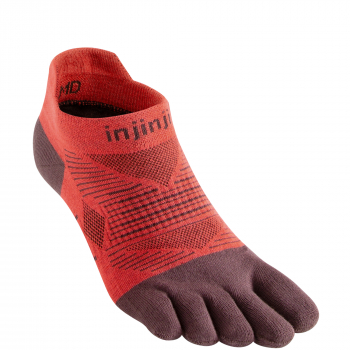 Injinji Run Lightweight No Show Zehensocken | Robin Rot | Dnn