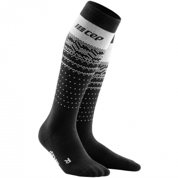 CEP Ski Thermo MERINO Compression Socks Damen | Black Grey