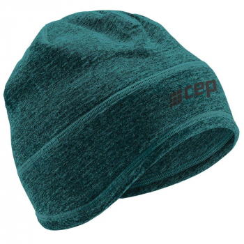 CEP Winter Run Beanie l Laufmtze | Green Melange