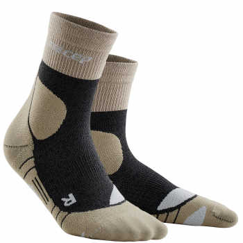 CEP Hiking Merino Mid Cut Compression Socks Herren | Sand Grey