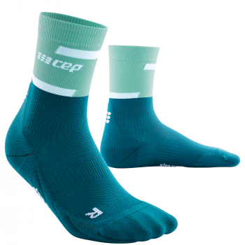 CEP The Run 4.0 Mid Cut Compression Socks Herren | Ocean Petrol