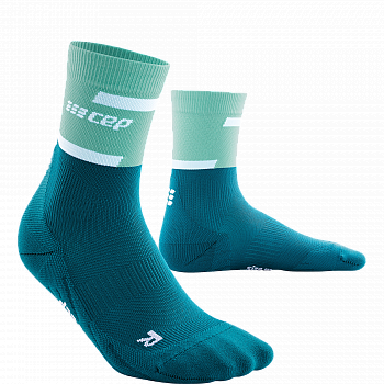 CEP The Run 4.0 Mid Cut Compression Socks Herren | Ocean Petrol