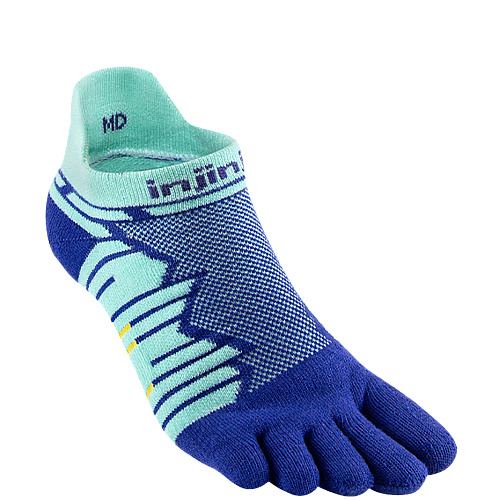 Injinji Ultra Run No Show Zehensocken | Arctic Blue | Mitteldick