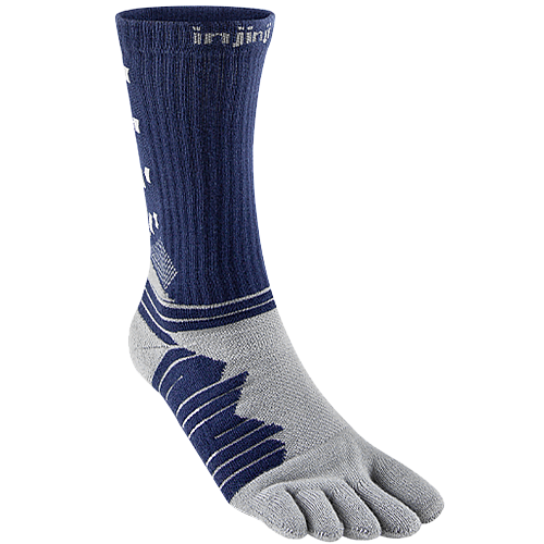 Injinji Ultra Run Crew Zehensocken | Cobalt Blue | Mitteldick