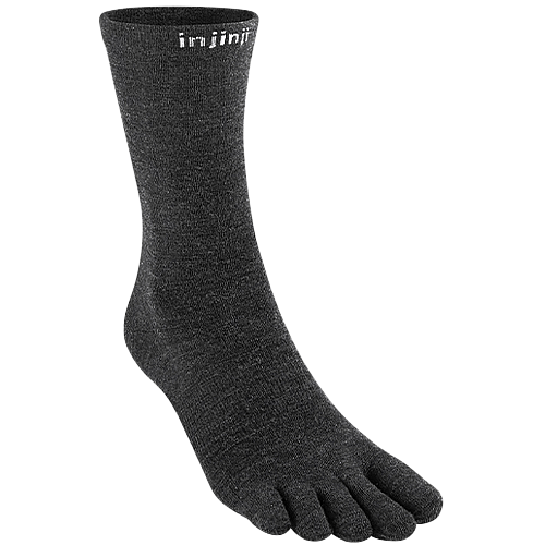 Injinji Liner Crew Zehensocken | Black | Ultrad�nn