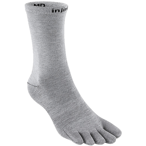 Injinji Liner Crew Zehensocken | Grey | Ultrad�nn