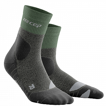 CEP Hiking Merino Mid Cut Compression Socks Damen | Green Grey