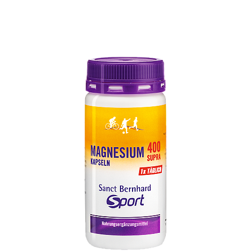 Sanct Bernhard Sport Magnesium 400 Supra Kapseln | Hoch dosiert