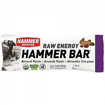 HAMMER NUTRITION Raw Energy Bar Almond-Raisin | MHD 31.07.23