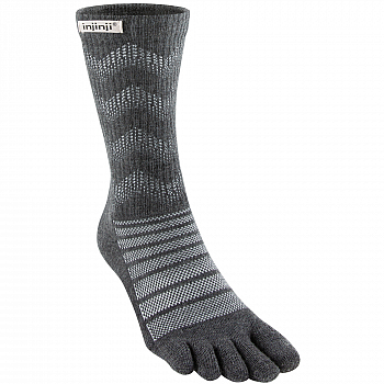 Injinji Outdoor Midweight Crew Zehensocken | Slate | Mitteldick