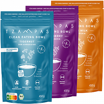 TZAMPAS Clean Eating Bowl Testpaket | DE-ÖKO-006