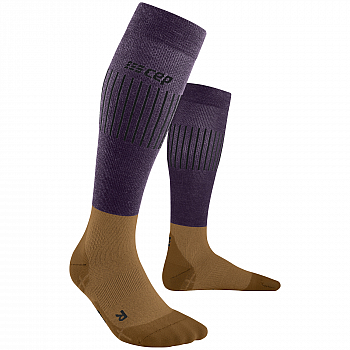 CEP Ski Ultralight Compression Socks Damen | Purple Brown