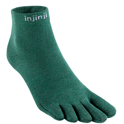 Injinji Liner Mini Crew Zehensocken | Agave Green | Ultrad�nn
