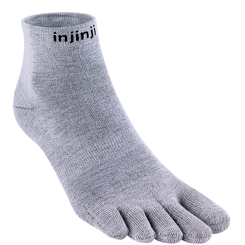 Injinji Liner Mini Crew Zehensocken | Grey | Ultrad�nn