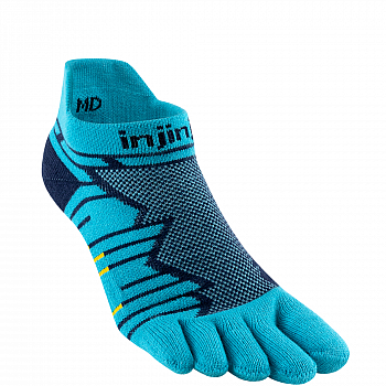 Injinji Ultra Run No Show Zehensocken | Pacific Blue | Mitteldick