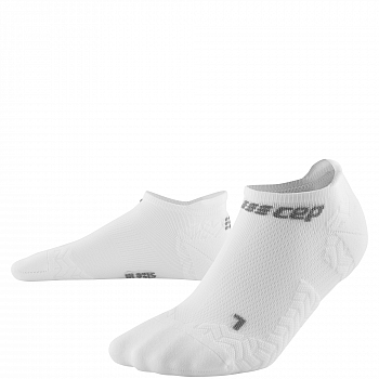 CEP Run Ultralight No Show Compression Socks Herren | White