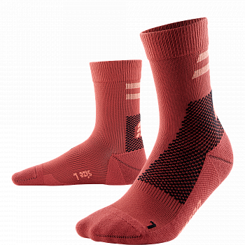 CEP Training Mid Cut Compression Socks Unisex | Red