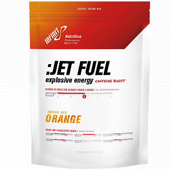 INFINIT JET FUEL Sport Drink | 1400 g Beutel | Bis 3 Stunden Sport (+Koffein)