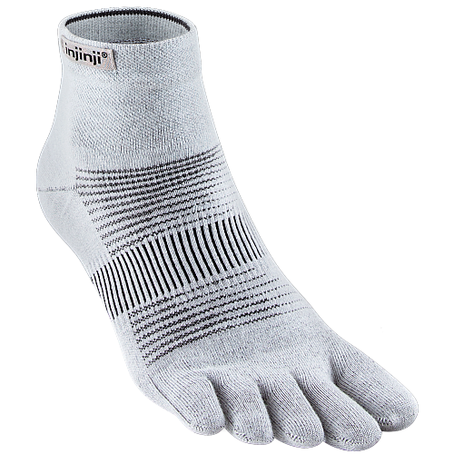 Injinji Run Lightweight Mini Crew Zehensocken | Gray | D�nn
