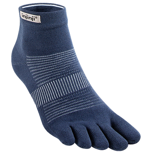 Injinji Run Lightweight Mini Crew Zehensocken | Navy | D�nn