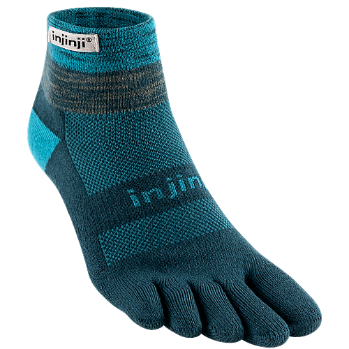 Injinji Trail Midweight Mini Crew Zehensocken | Midnight Blue | Mitteldick